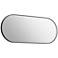 ET2 Elisse Oval 28" x 68" Black LED Mirror