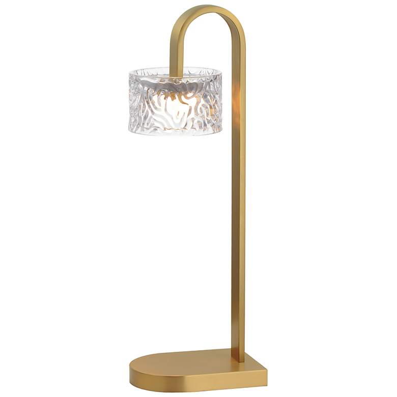 Image 1 ET2 Elysian 22" High Natural Aged Brass 1-Light LED Table Lamp