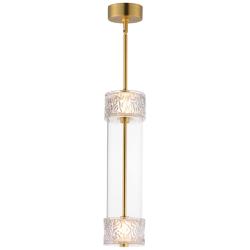 ET2 Elysian 5 1/2" Wide Natural Aged Brass 2-Light LED Pendant