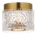 ET2 Elysian 5 1/2" Wide Natural Aged Brass LED Flush Mount