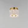 3_ET2 Elysian 5 1/2" Wide Natural Aged Brass LED Flush Mount more views
