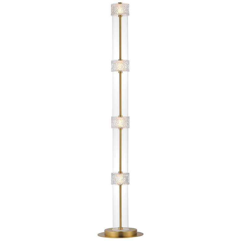 Image 1 ET2 Elysian Natural Aged Brass LED Column Floor Lamp