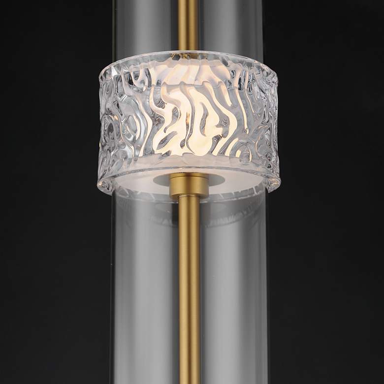 Image 3 ET2 Elysian Natural Aged Brass LED Column Floor Lamp more views
