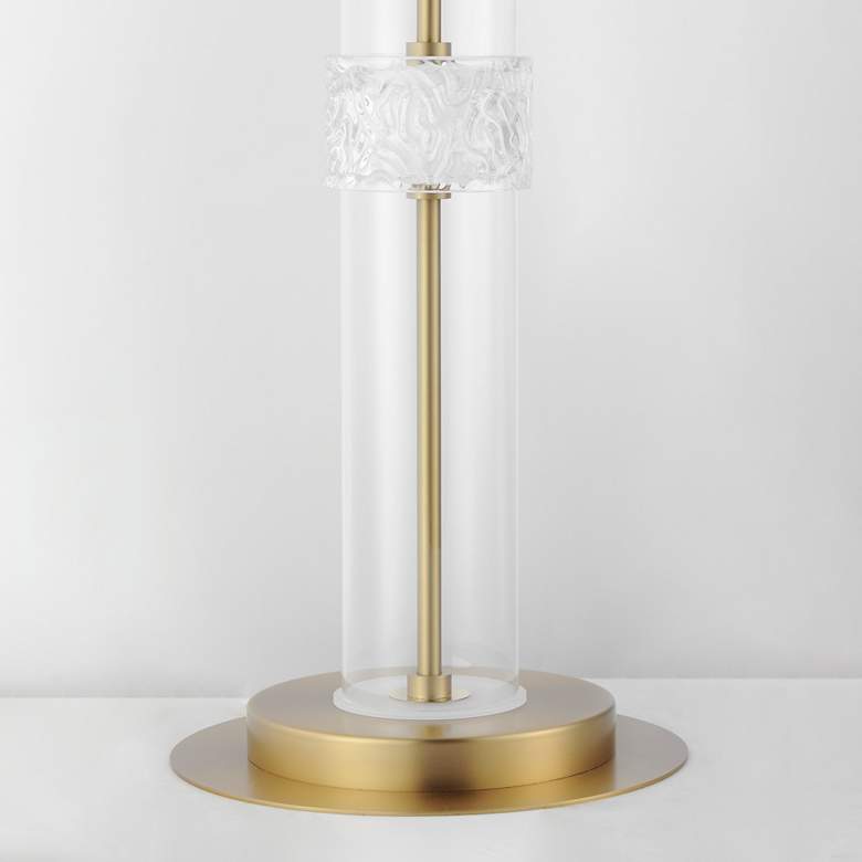 Image 4 ET2 Elysian Natural Aged Brass LED Column Floor Lamp more views