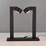3_ET2 Embrace 14 3/4" High Black 2-Light Lamp more views