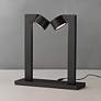 4_ET2 Embrace 14 3/4" High Black 2-Light Lamp more views