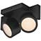 ET2 Embrace 8" Black 2-Light LED Flush