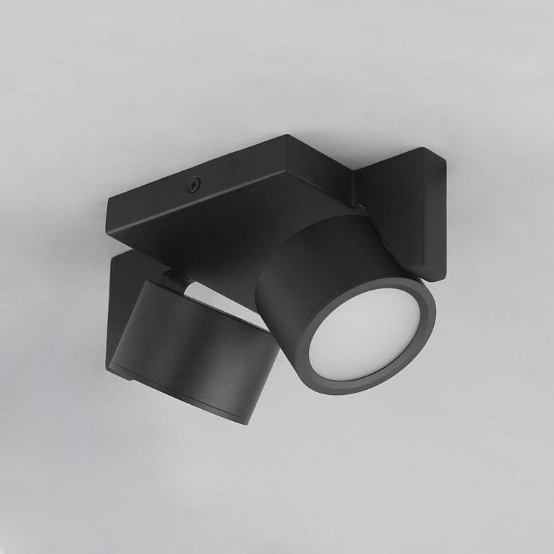 Image 3 ET2 Embrace 8" Black 2-Light LED Flush more views
