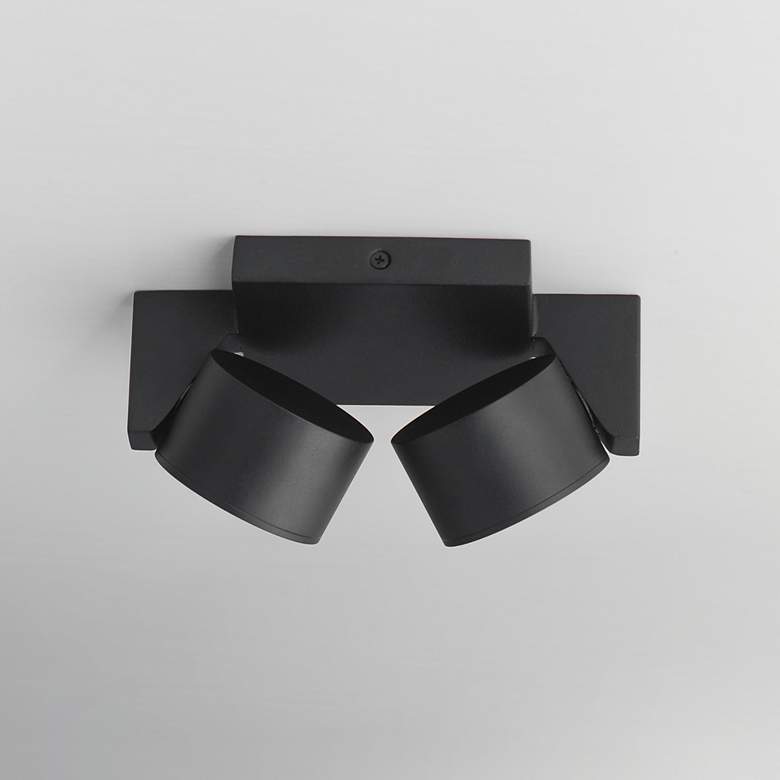 Image 4 ET2 Embrace 8" Black 2-Light LED Flush more views