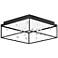 ET2 Entanglement 19 3/4" Wide Black Frame LED Panel Cube Ceiling Light