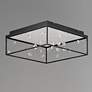 3_ET2 Entanglement 19 3/4" Wide Black Frame LED Panel Cube Ceiling Light more views