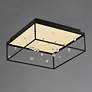 4_ET2 Entanglement 19 3/4" Wide Black Frame LED Panel Cube Ceiling Light more views