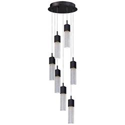 ET2 Fizz III 13 1/2" Wide Bronze 7-Light LED Pendant