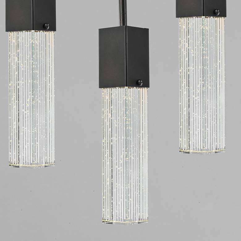 Image 5 ET2 Fizz III 13 1/2" Wide Bronze 7-Light LED Pendant more views