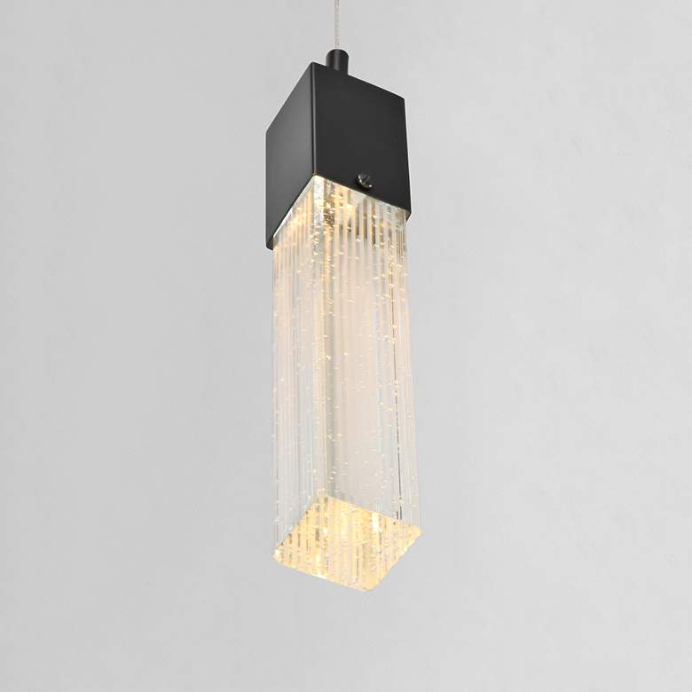 Image 5 ET2 Fizz III 4 3/4" Wide Bronze Mini Pendant w/ Bubble Glass more views