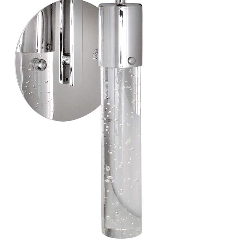 Image 2 ET2 Fizz IV 14" High Polished Chrome Wall Sconce more views