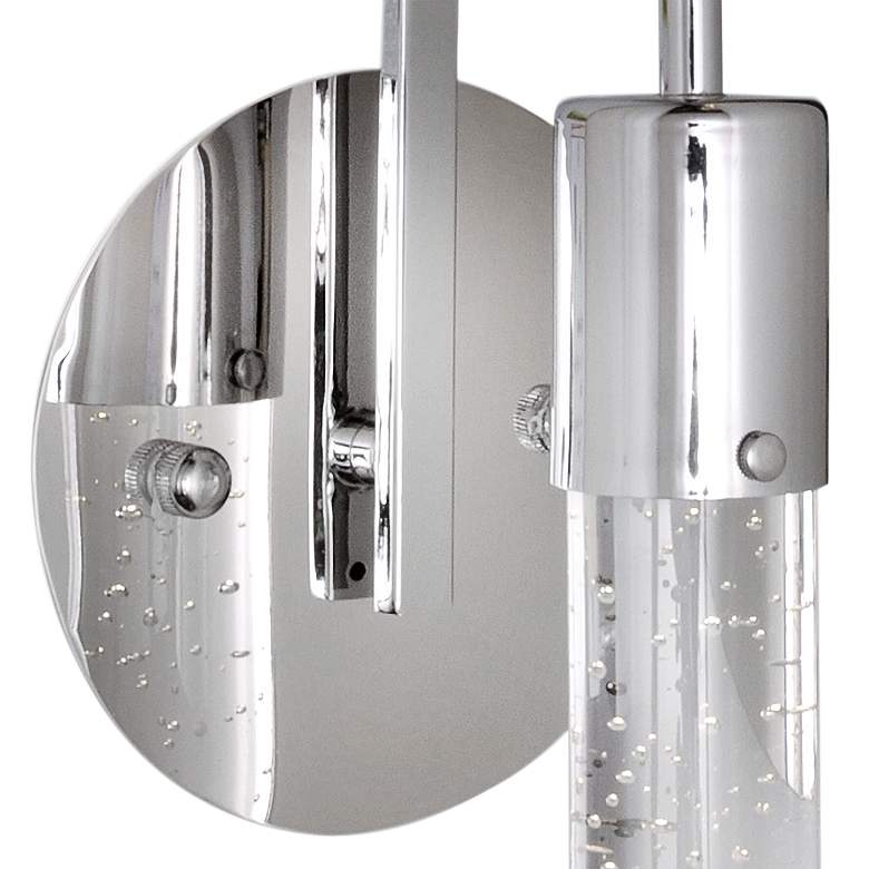 Image 3 ET2 Fizz IV 14" High Polished Chrome Wall Sconce more views