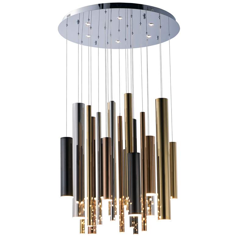 Image 1 ET2 Flute 28.5 inch WIde Modern 29-Light LED Pendant