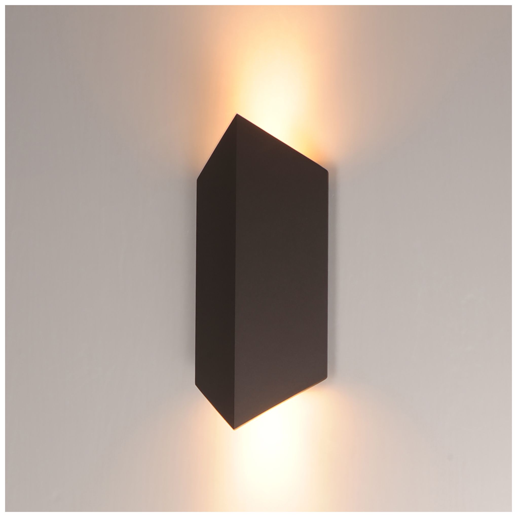 Image 5 ET2 Fractal 14" High Architectural Bronze LED Outdoor Sconce more views