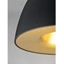 3_ET2 Fungo 15 3/4" Wide Black and Brass LED Pendant Light more views
