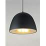4_ET2 Fungo 15 3/4" Wide Black and Brass LED Pendant Light more views