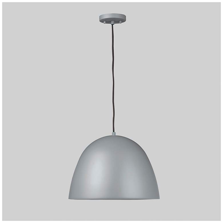 Image 2 ET2 Fungo 16" Wide LED Modern Silver Dome Pendant more views