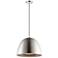ET2 Fungo 16" Satin Nickel/Black LED Pendant
