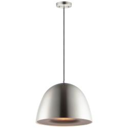 ET2 Fungo 16" Satin Nickel/Black LED Pendant