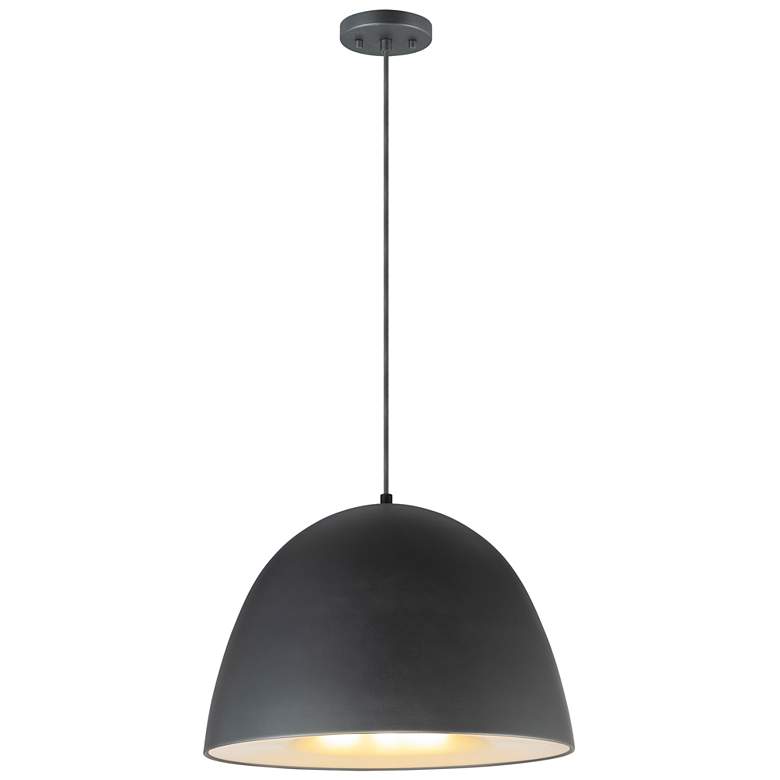 Image 1 ET2 Fungo 24" Black/Satin Brass LED Pendant