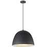 1_ET2 Fungo 24" Black/Satin Brass LED Pendant