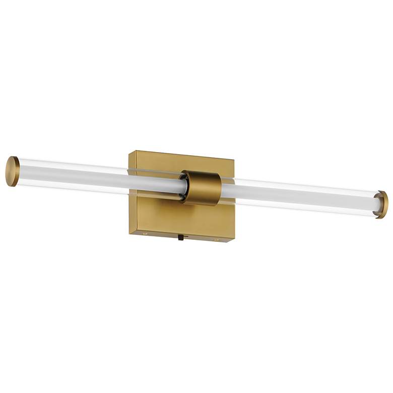 Image 1 ET2 Fuse 24" Natural Aged Brass LED Bath Vanity CCT Select