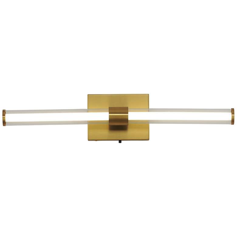 Image 6 ET2 Fuse 24" Natural Aged Brass LED Bath Vanity CCT Select more views