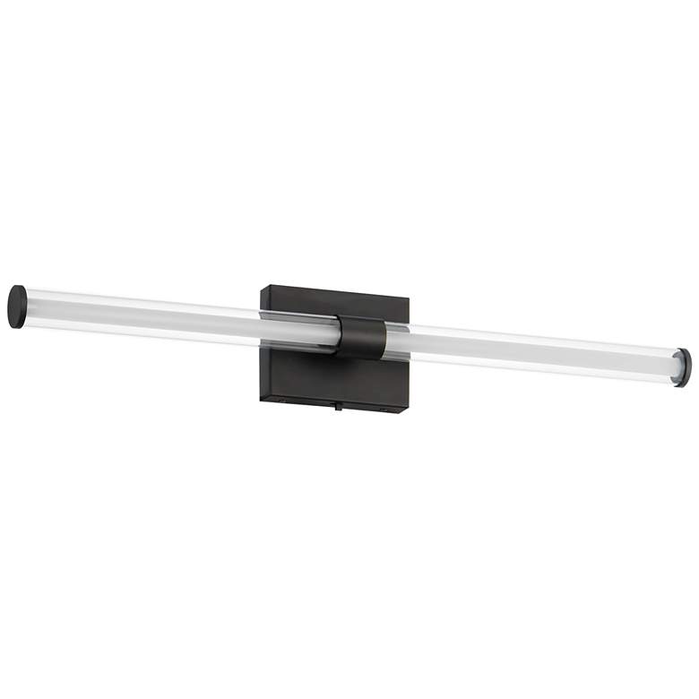 Image 1 ET2 Fuse 30" Wide Black LED Bath Vanity CCT Select