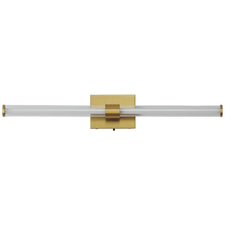 Image 2 ET2 Fuse 30" Wide Natural Aged Brass LED Bath Vanity CCT Select more views