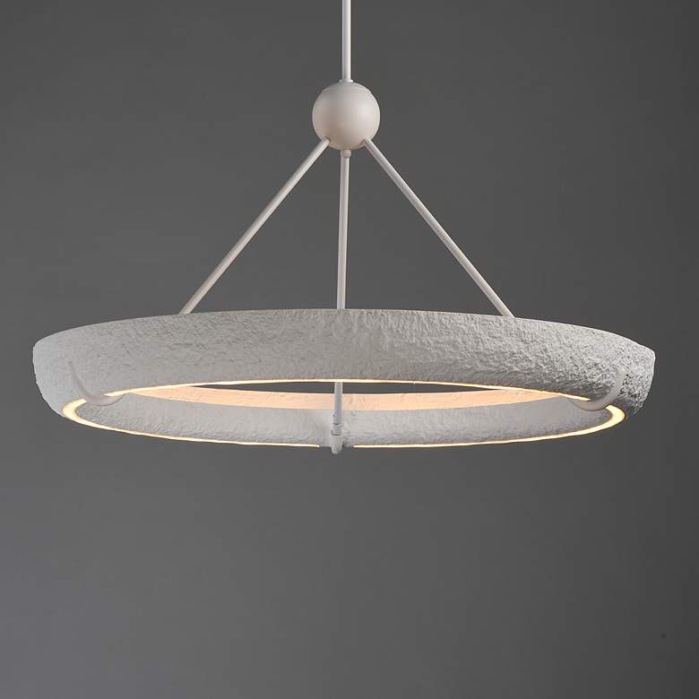 Image 2 ET2 Geist 36" Textured White LED Pendant more views