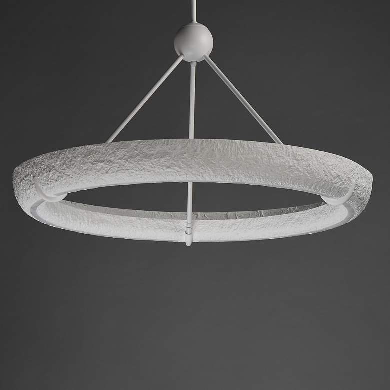 Image 3 ET2 Geist 36" Textured White LED Pendant more views