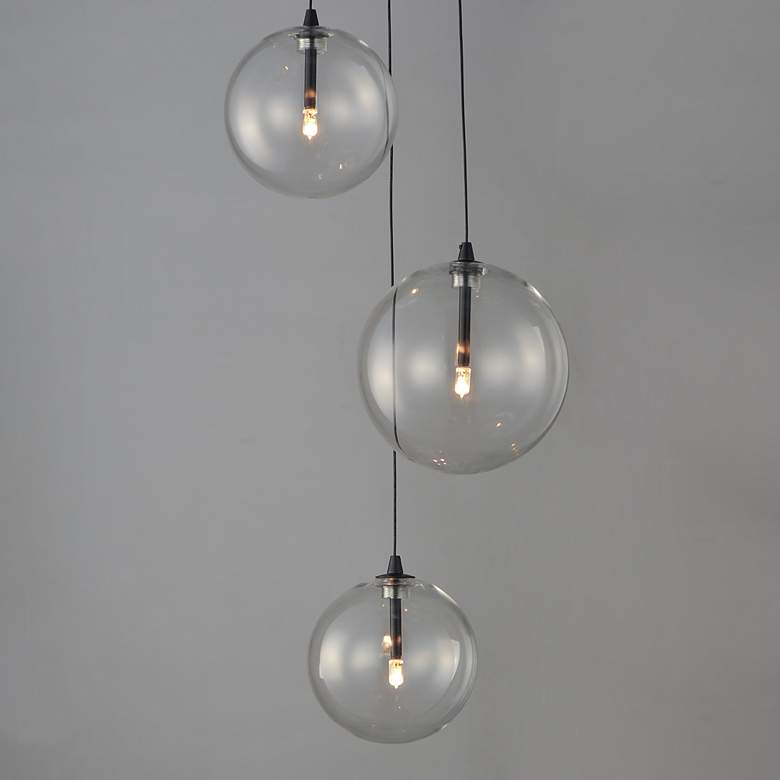 Image 2 ET2 Global 11 1/2" Wide Black LED Multi-Light Pendant more views