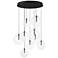 ET2 Global 22 1/4" Wide Black LED Multi-Light Pendant