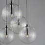 4_ET2 Global 22 1/4" Wide Black LED Multi-Light Pendant more views