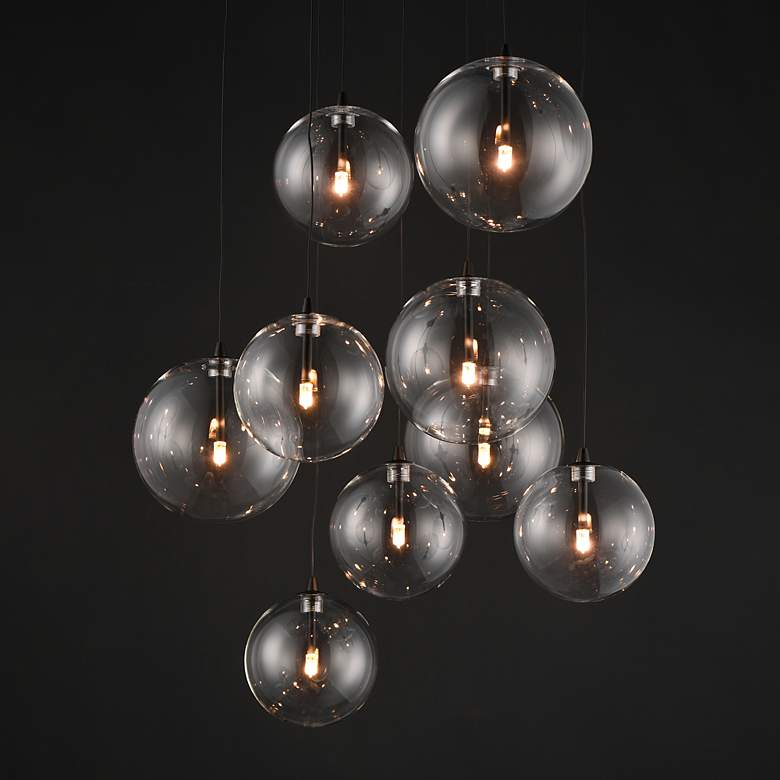 Image 3 ET2 Global 22" Black 9-Light LED Chandelier more views