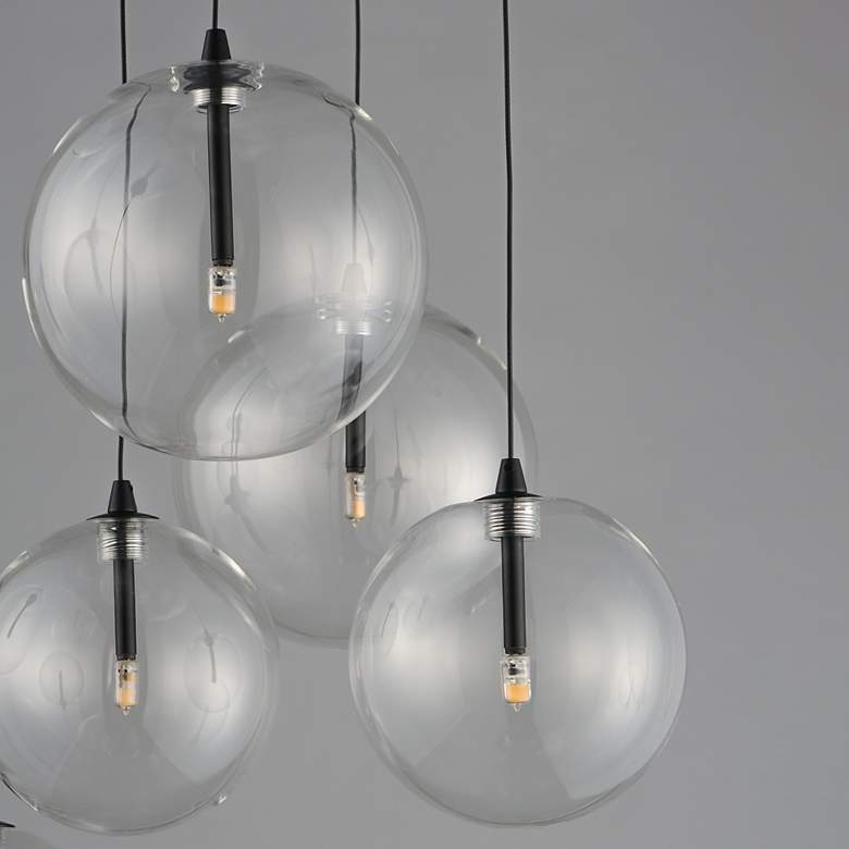 Image 4 ET2 Global 22" Black 9-Light LED Chandelier more views