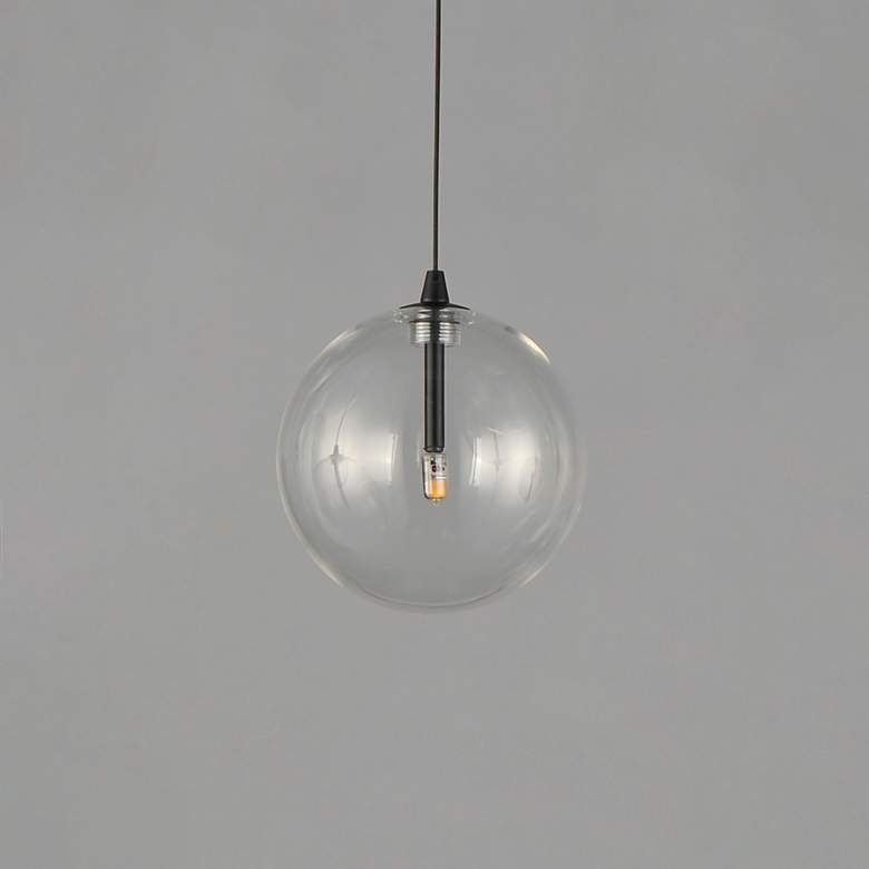 Image 2 ET2 Global 7" Wide Black 1-Light LED Pendant more views