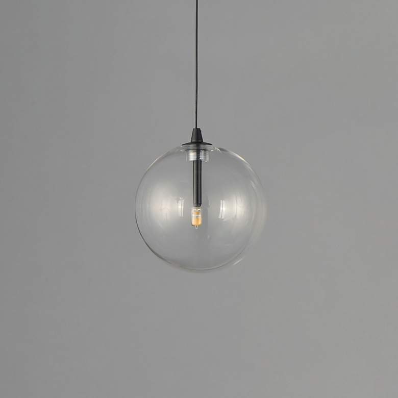 Image 3 ET2 Global 7" Wide Black 1-Light LED Pendant more views