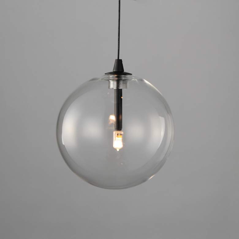 Image 4 ET2 Global 7" Wide Black 1-Light LED Pendant more views