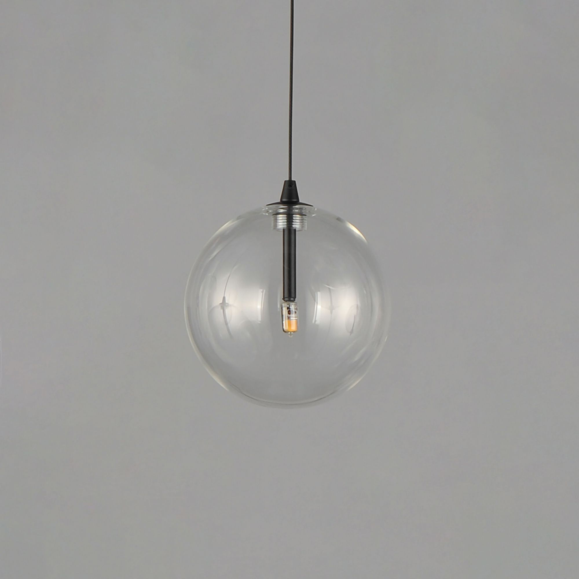 Image 2 ET2 Global 7" Wide Black LED Mini Pendant more views