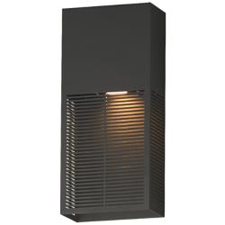 ET2 Grate 14" High Architectural Bronze LED Outdoor Wall Sconce