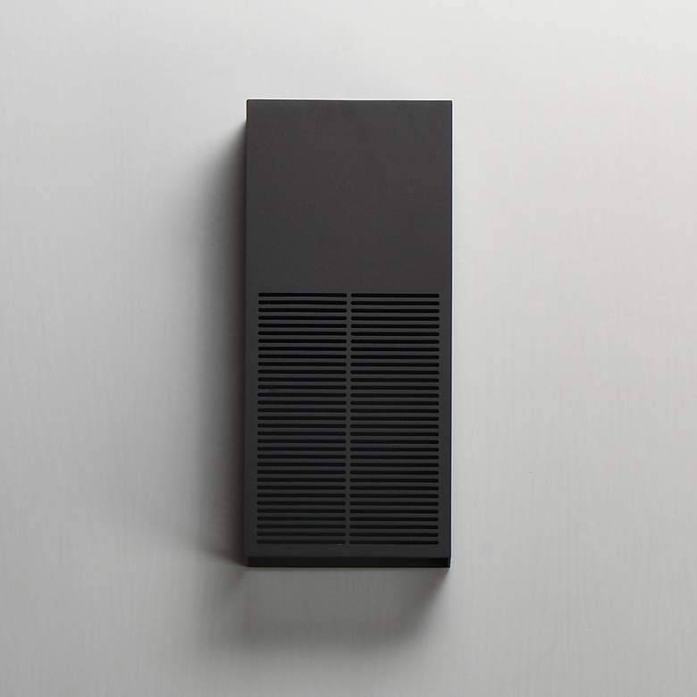 Image 2 ET2 Grate 14" High Architectural Bronze LED Outdoor Wall Sconce more views