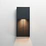 3_ET2 Grate 14" High Black LED Outdoor Wall Sconce more views