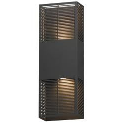 ET2 Grate 18" High Architectural Bronze LED Outdoor Wall Sconce