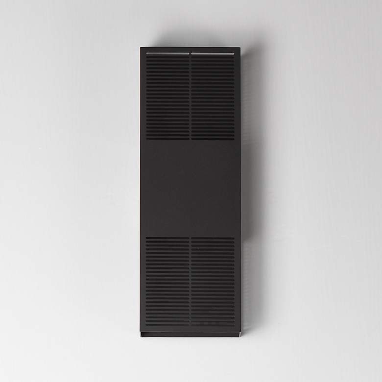 Image 2 ET2 Grate 18" High Architectural Bronze LED Outdoor Wall Sconce more views